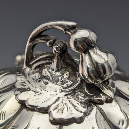 1880 年代英國古董鍍銀餅乾罐 George Cutts & Sons